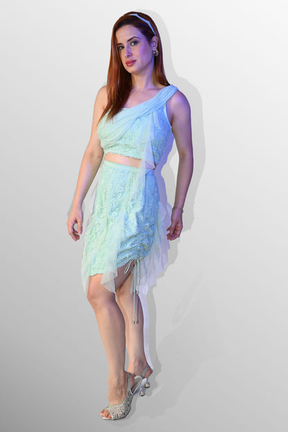 Mint frill 2 piece set